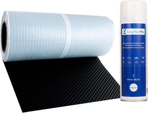 Aluminium Easyflex Loodvervanger Zwart 300 mm 5 meter + Easyflex Primer