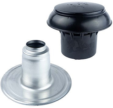 Anjo Aluminium Plakplaat 70-80 mm | Enkelwandig | Inclusief bovenkap