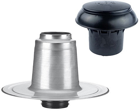 Anjo Aluminium Plakplaat | 90-100 mm | Dubbelwandig | Inclusief bovenkap