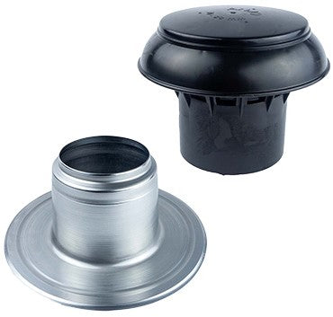 Anjo Aluminium Plakplaat 90-100 mm | Enkelwandig | Inclusief bovenkap