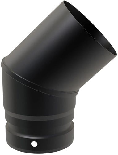Bocht 45° Mat Emaille Ø 80 mm