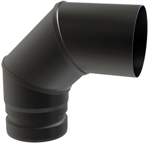 Bocht 90° Mat Emaille Ø80 mm