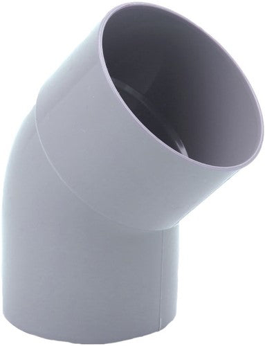 Bocht Pvc Grijs Ø70 mm 45° Lv Mof/Spie
