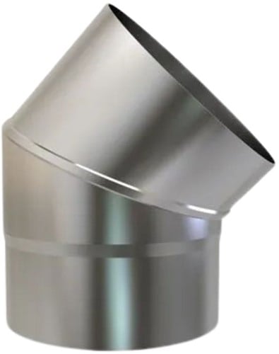 Bocht Rvs 45° EW Ø150 mm