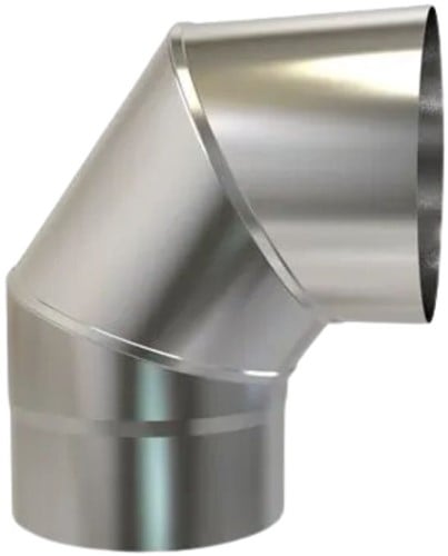 Bocht Rvs 90° EW Ø150 mm