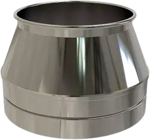 Bovenaansluitstuk DW/EW Ø80 mm | TBV Dubbelwandig RVS Ø80 mm