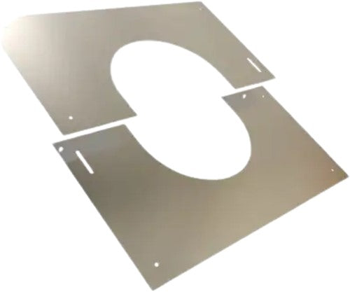 Centreerplaat 30-45° | TBV Dubbelwandig RVS Ø80 mm | TBV Enkelwandig Ø130 mm