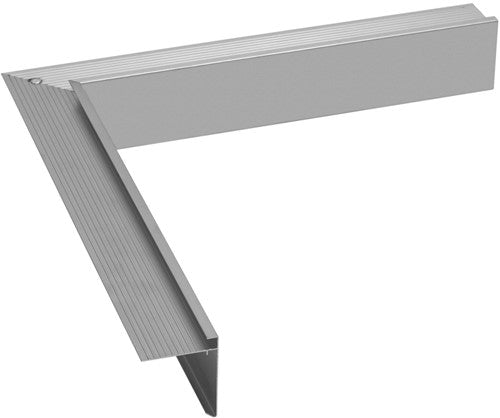 Daktrim Aluminium | 60x64 mm | Binnenhoek 500x500 mm