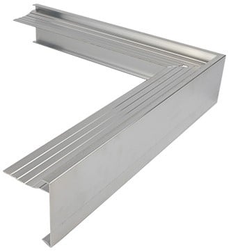 Daktrim Aluminium Renovatie | 60 mm | Buitenhoek 500x500 mm