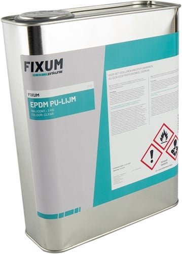 Fixum Pu Epdm | Dakvlak Lijm | 2 kg Blik (Ca 10 M2)