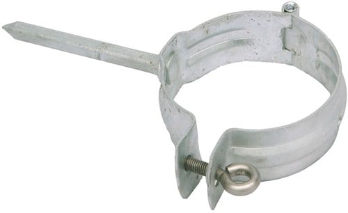 HWA Zink Beugel | Ø70 mm | Met Rechte Pin | Staal Gegalvaniseerd