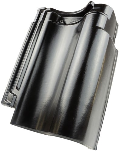 Koramic OVH Vario Matzwart Verglaasd Gevelpan Rechts