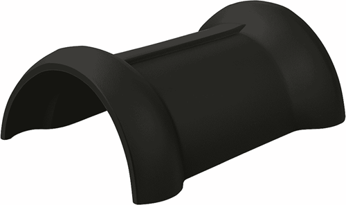 Koramic Madura Halfronde Dubbele Welvorst Vario 225 mm Zwart Edel Engobe