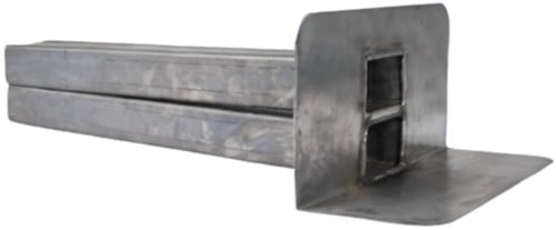 Loden Combispuwer 60x80 mm 90° Lengte 300 mm – ZKTech