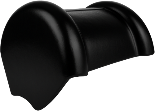 Monier Antraciet Engobe Vol Donker | Halfronde Eindvorst