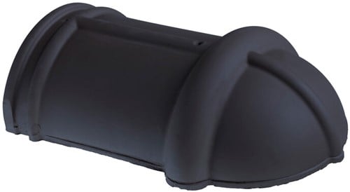 Monier Grafietgrijs Halfronde Hoekkeperbeginvorst 220x390 mm