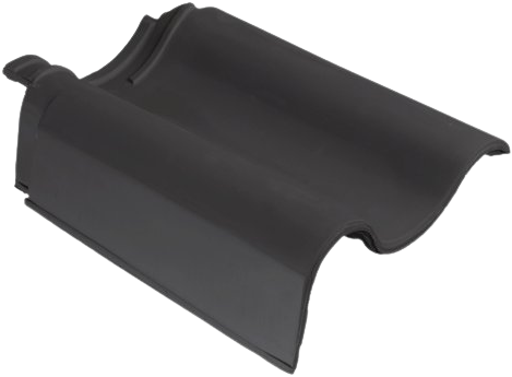 Monier OVH 206 Blauw Gesmoord Gevelpan Links