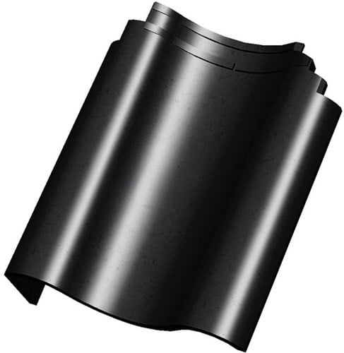 Monier OVH 206 Zwart Glazura Gevelpan Links