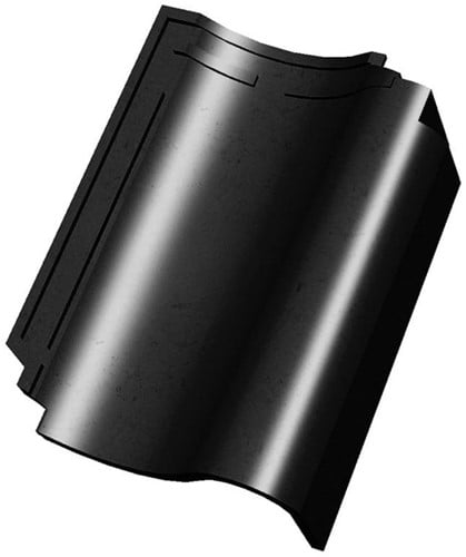 Monier OVH 206 Zwart Glazura Gevelpan Rechts