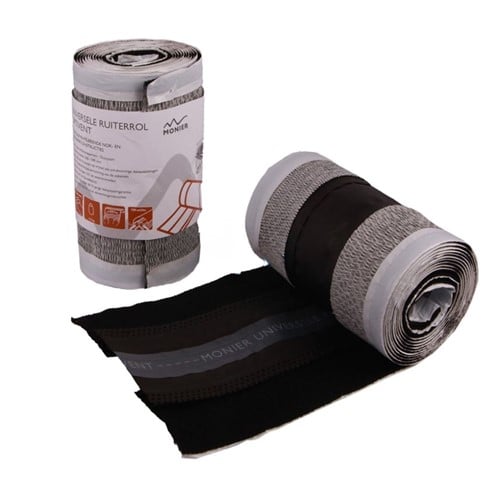 Monier Universele Ruiterrol Optivent 300–340 mm Zwart | 5 meter
