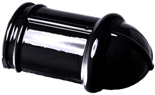 Monier Zwart Glazura Halfronde Hoekkeperbeginvorst 225 mm