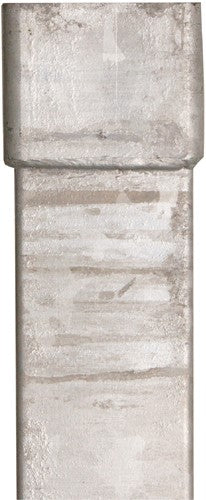 Ondereind Staal Vierkant L=2 meter 80X80 mm Met Mof