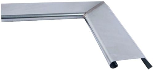 PREFORM Binnenhoek | Deklijst D40 | Zink Klik | Muurdikte 20 - 40 mm