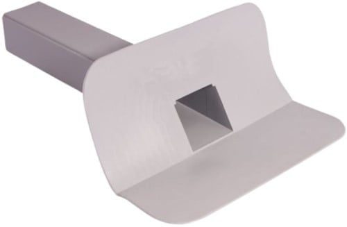 PVC Dakdoorvoer 45° | 60 x 100mm | Lang 450 mm