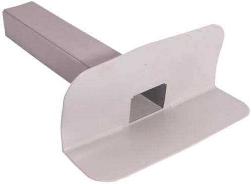 PVC Dakdoorvoer 90° | 60 x 100mm | Lang 450 mm