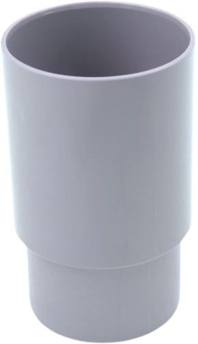 Pvc Verlengde Mof Ø100 mm Lv/Ls Grijs Mof/Verjongde Spie