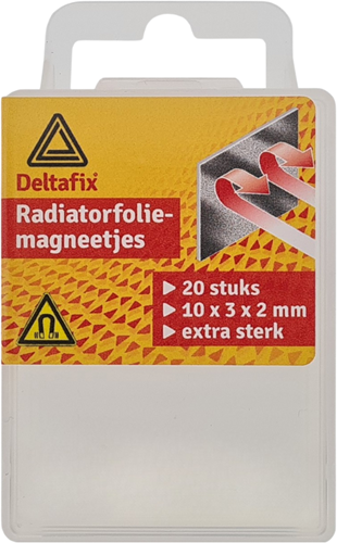Radiatorfolie Magneten | 8st. | 10 X 3 MM | Voor 6 meter Folie
