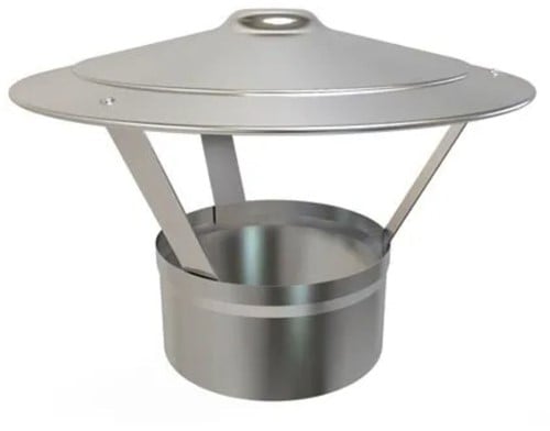 Regenkap Rvs EW Ø150 mm