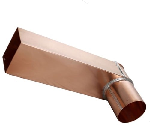 Stadsuitloop Koper 60 x 100 mm | ø80 mm