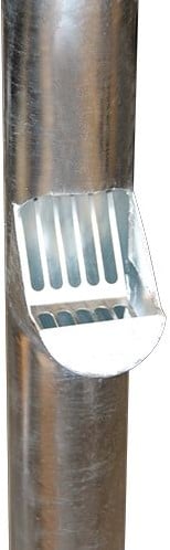 Stalo Ondereind Met Bladvanger Ø80 mm L=2 meter (H 500mm)+Manchet