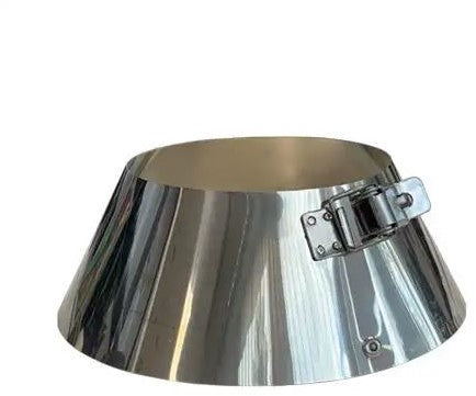 Stormkraag | TBV Dubbelwandig RVS Ø80 mm | TBV Enkelwandig Ø130 mm