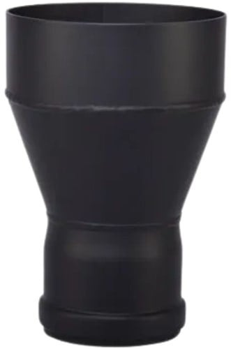 Verloop Ø 80-130 Zwart Pellet Ø80 mm