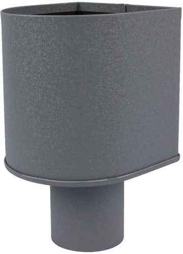 Vestis Aluminium Regenpijp 3D RAL 7037 Vergaarbak Mini | ø80 mm