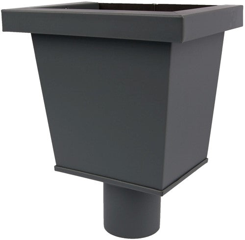 Vestis Aluminium Regenpijp K2 Mat Lei Grijs Vergaarbak Junior | ø80 mm