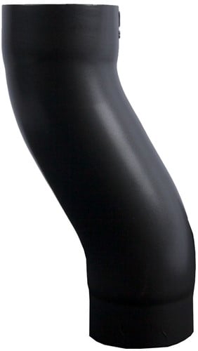 Vestis Zwarte Sprongbocht h.o.h. 50 mm | K2 Mat Grafiet Zwart | ø80 mm