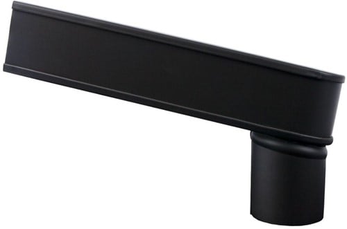 Vestis Zwarte Stadsuitloop 60 x 80 mm | K2 Mat Grafiet Zwart | ø80 mm