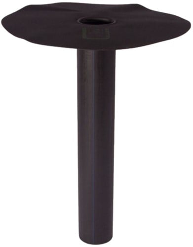 Zincover HWA Ø75 mm 90° Lengte 400 mm – EPDM onderuitloop