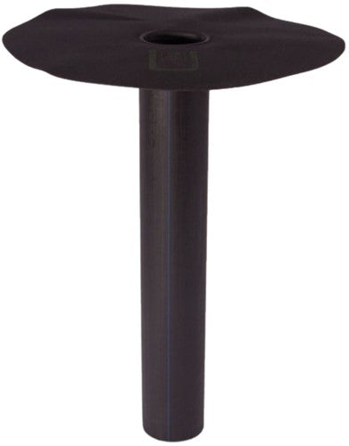 Zincover HWA Ø90 mm 90° Lengte 400 mm – EPDM onderuitloop