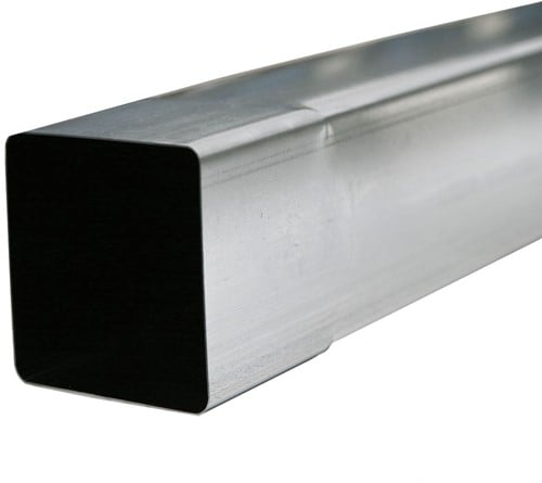 Zinken Regenpijp Vierkant Lengte 3 meter | 100 x 100 mm