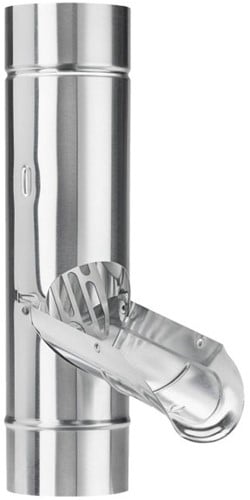 Zinken Regenwaterklep met Bladvanger | Ø100 mm