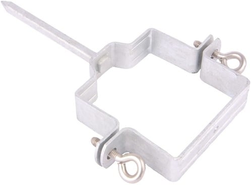 Zinken Vierkant Beugel met Pen | 80 x 80 mm