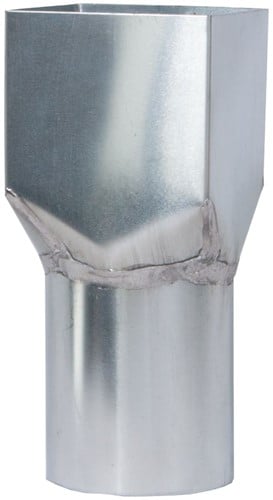 Zinken vierkant Verloop Vierkant 82 mm naar rond 78 mm