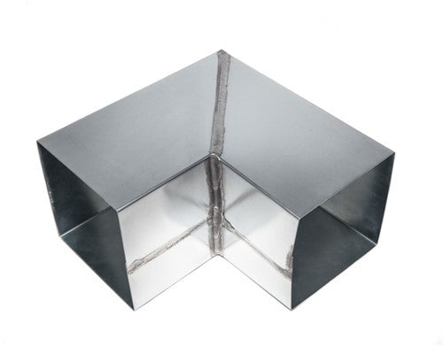 Zinken Vierkant Verstekbocht 90° | 80 x 80 mm